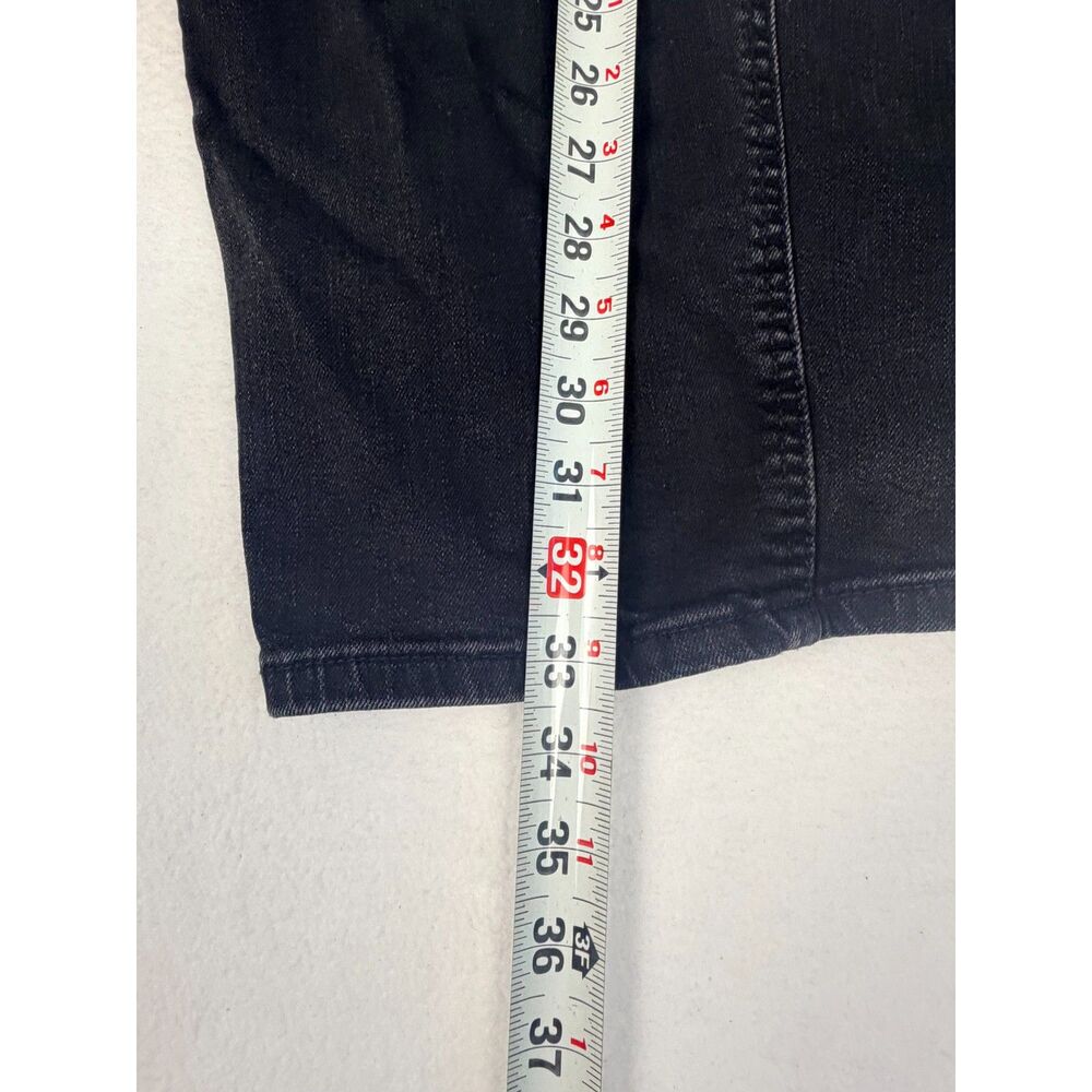 Pilcro Anthropologie Black Wide Leg Crop Jeans Women's High Rise Utility Denim - Picture 7 of 7